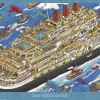 Yanoman 05-1027 Jigsaw Puzzle Hiro Kamigaki Illustration The Beginning Is A Luxury Cruise Ship (500 Pieces) Fashion