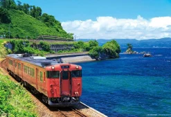 Yanoman 01-2083 Jigsaw Puzzle Himi Line And Toyama Bay Toyama Japan (108 L-Pieces) Fashion