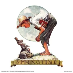 Yanoman 36-07 Jigsaw Puzzle Norman Rockwell Illustration Moonlight (Square Puzzle) (306 Pieces) Outlet