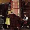 Yanoman 36-05 Jigsaw Puzzle Norman Rockwell Illustration Marriage License (Square Puzzle) (306 Pieces) Hot