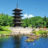Yanoman 05-1075 Jigsaw Puzzle Saiho-Ji Five-Storied Pagoda In A Clear Blue Summer Sky (Miyagi) (500 Pieces) Sale