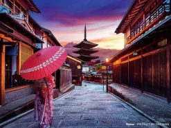 Yanoman 2308-29 Jigsaw Puzzle Sunset And Yasaka-Dori (150 S-Pieces) Sale