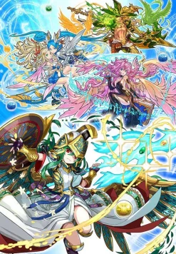 Yanoman 62-14 Prism Art Jigsaw Puzzle Gods From Puzzle & Dragons (216 Pieces) Shop